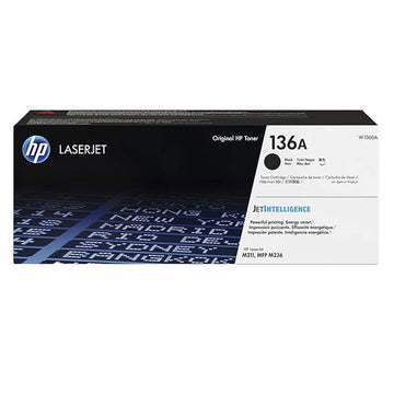 HP 136A Black Original LaserJet Toner Cartridge, W1360A