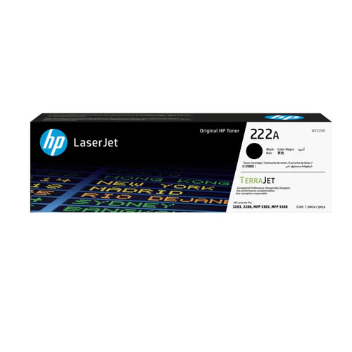 HP 222A Black Toner Cartridge (W2220A)