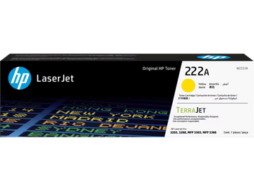 HP 222A Yellow Toner Cartridge  (W2222A)